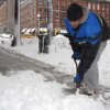shoveling snow
